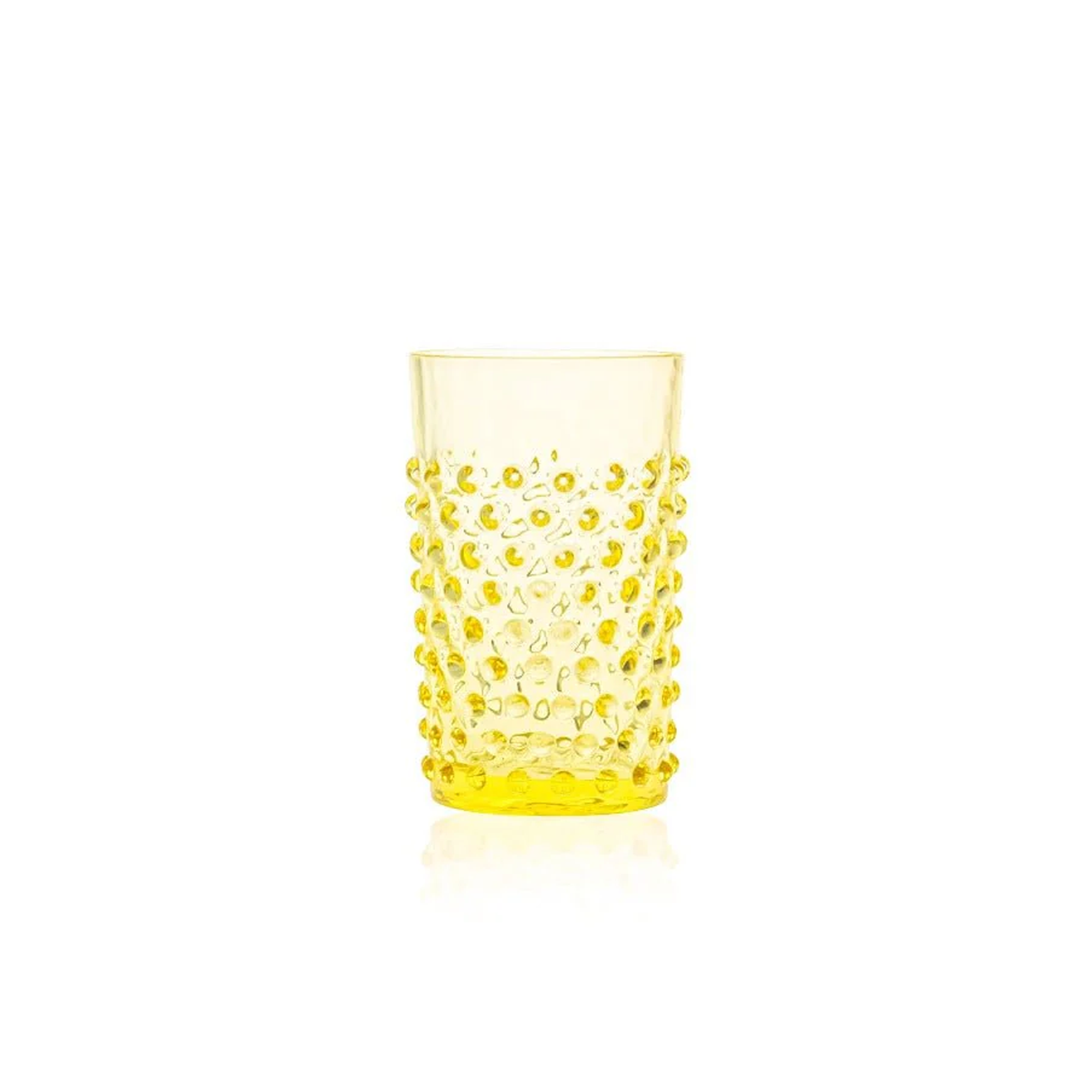 Citrine Hobnail Glass Set