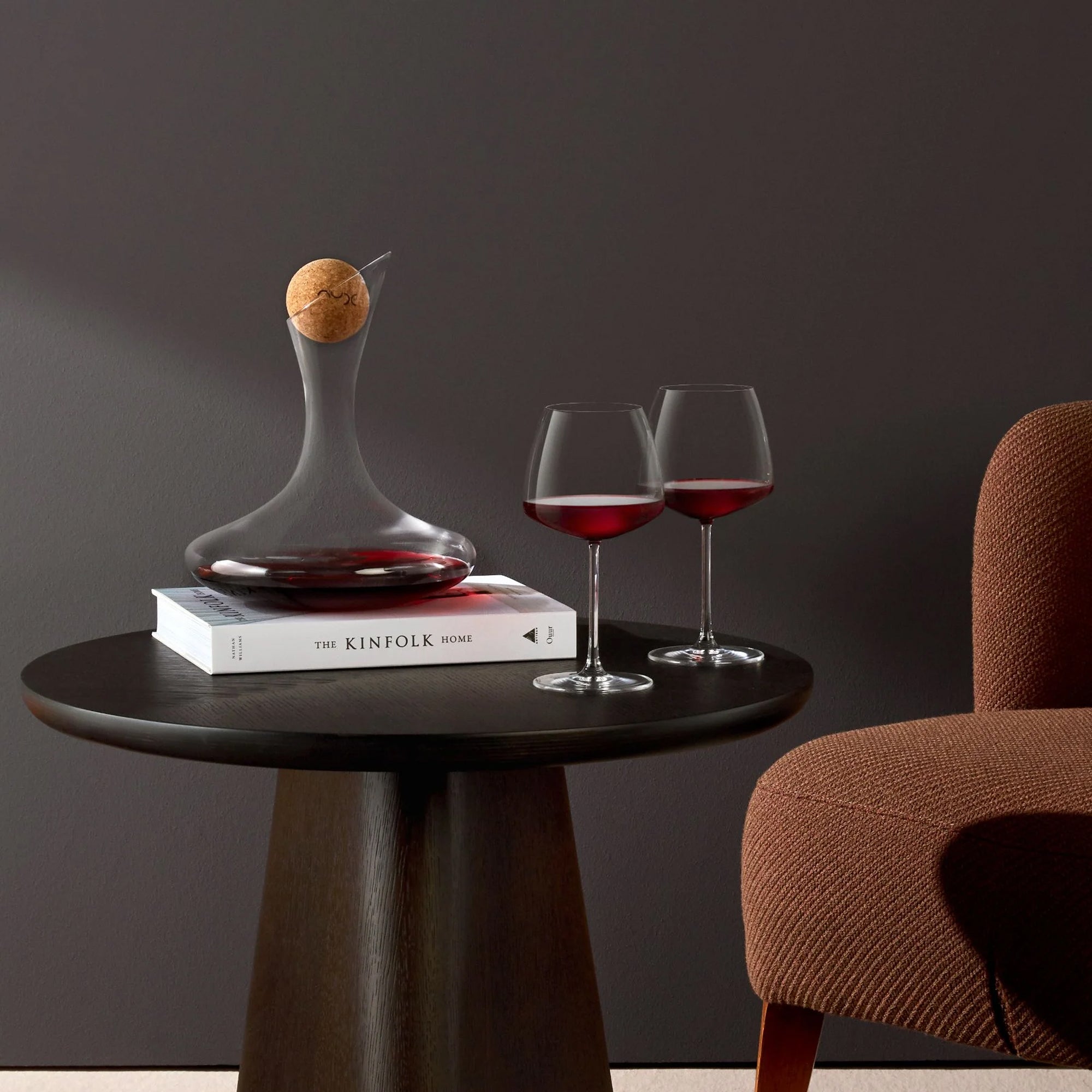 Fantasy Set of Two Tall White Wine Glasses