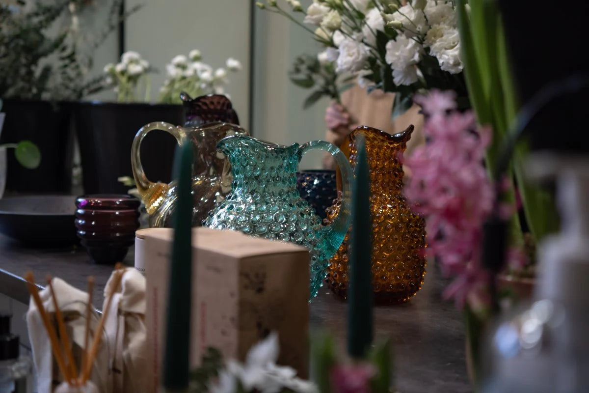 Beryl Hobnail Jug