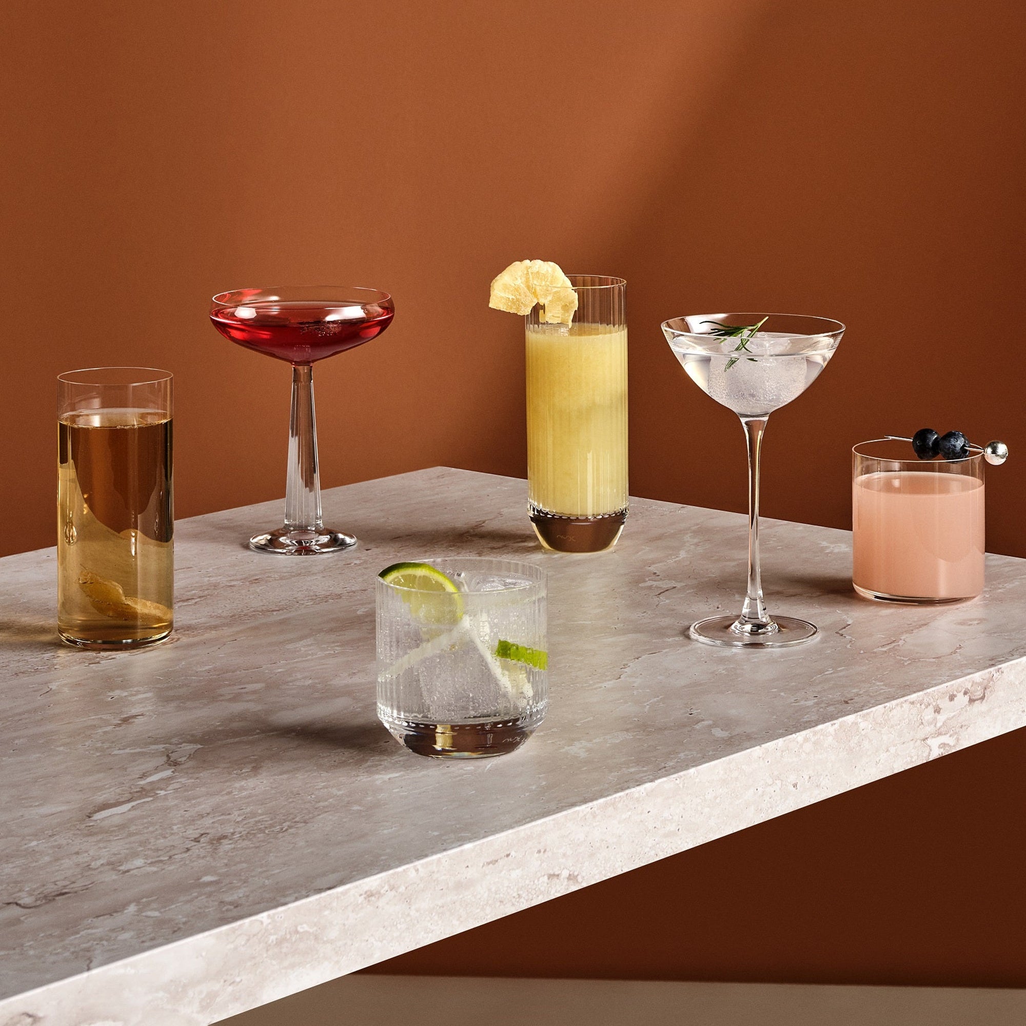 Savage Double Coupetini Glass Set