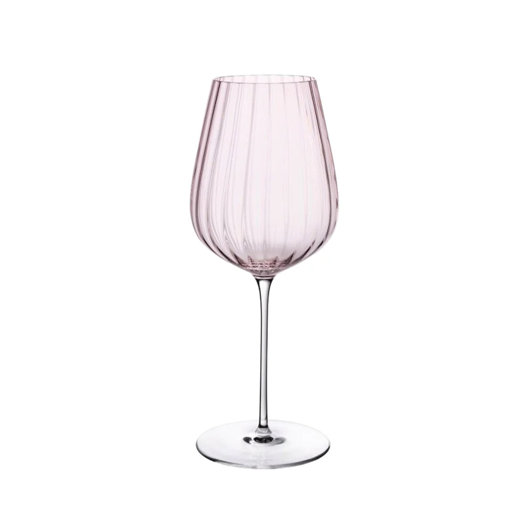 Fantasy Set of Two Tall White Wine Glasses