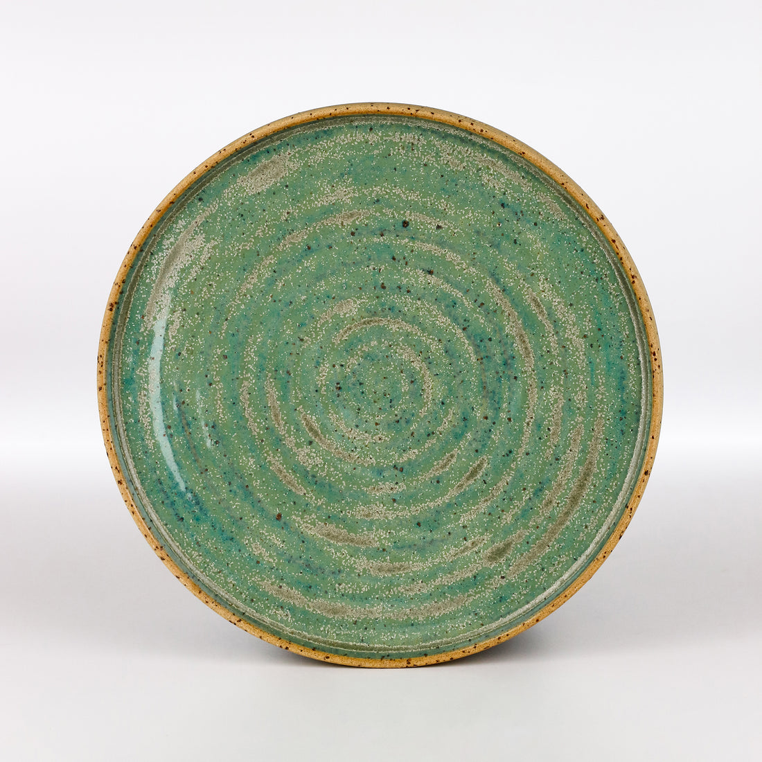 Autumn Handmade Green Ceramic Serving Plate